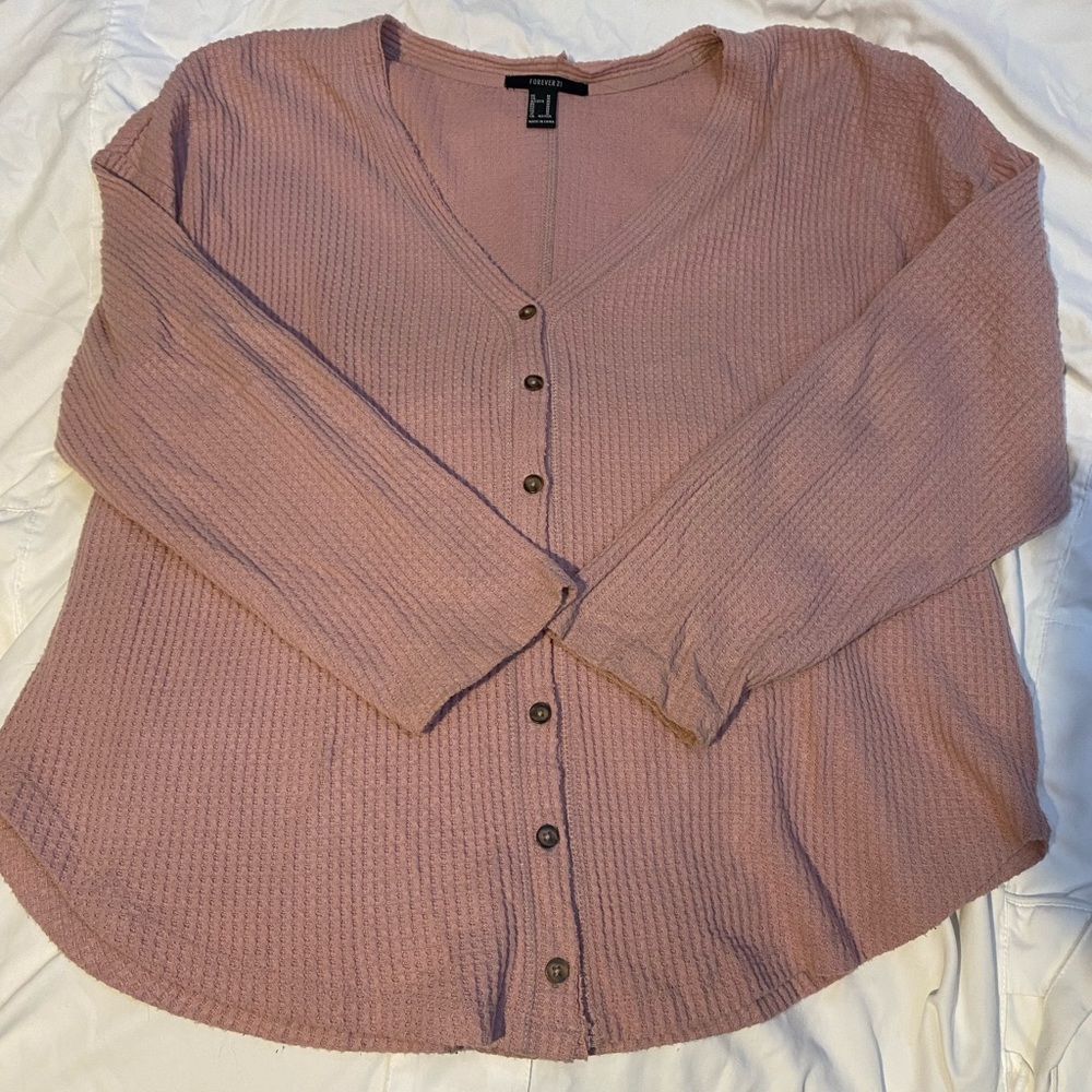 Pink knit sweater, Willing to negotiate price!(: